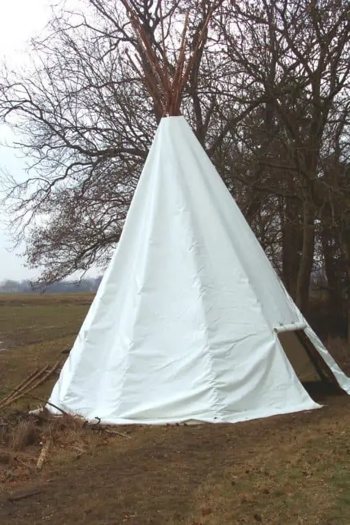 Tipi telt til voksne | Teepee telt med snørelukning fra toppen